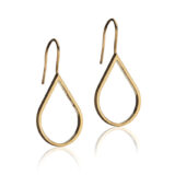 Gyldne dråper laget i sterling sølv forgylt med 14k gull