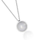 Miniplanet-kjede hvit emalje