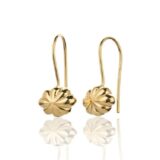 Spire øredobber i forgylt sølv