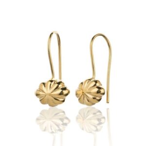 Spire øredobber i forgylt sølv