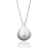 Skjell halskjede i sølv