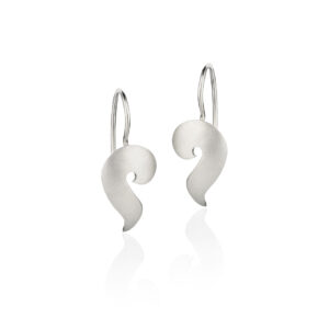 Små bølger ørepynt i sølv
