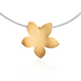 Bloom halssmykke i forgylt på omegakjede