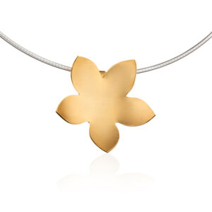 Bloom halssmykke i forgylt på omegakjede