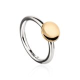 Miniplanetring i sølv og gull