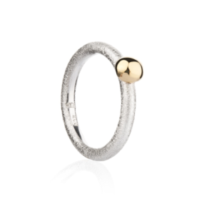 Stablering 3mm med gullkule