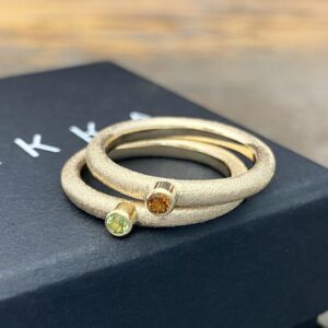 Stableringer i gull 3mm