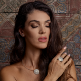 Calisto halskjede, statement-ring og ørestuds i sterling sølv