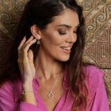 Eklipse smykker i sølv og gull fatning